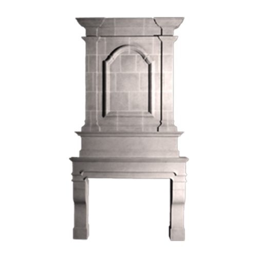 CAD Drawings Stone Yard, Inc. Palazzo Mantel With Trumeau
